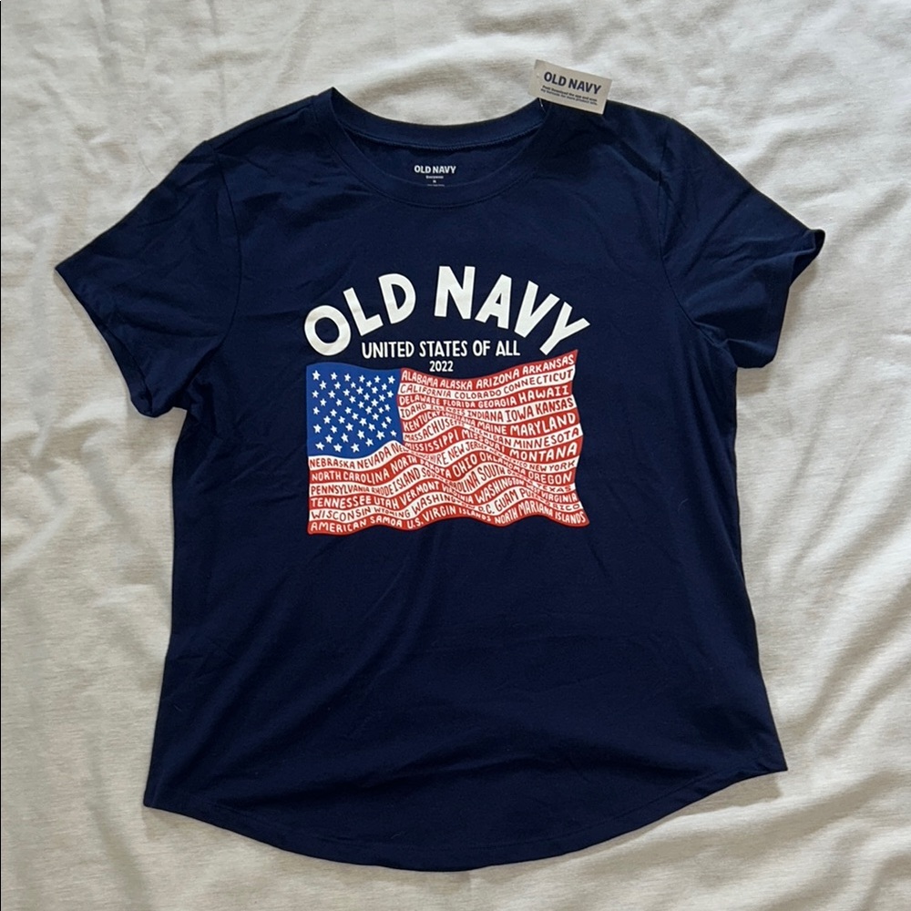 Old Navy Deep Blue/Navy Graphic Tee